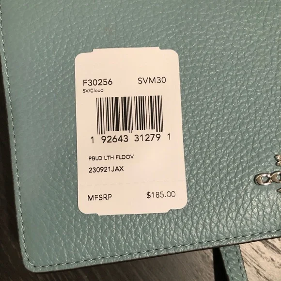 Coach Blue Leather Crossbody Bag - Picture 9 of 10